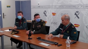 Visita del Agregado de Policía de Colombia al Centro Universitario de la Guardia Civil