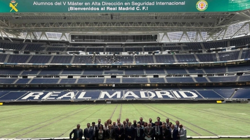 Los alumnos del V Master en Alta Dirección en Seguridad Internacional visitan el departamento de seguridad del Real Madrid C.F.